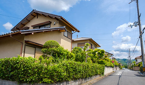 水戸市内の新築一戸建て住宅の外観